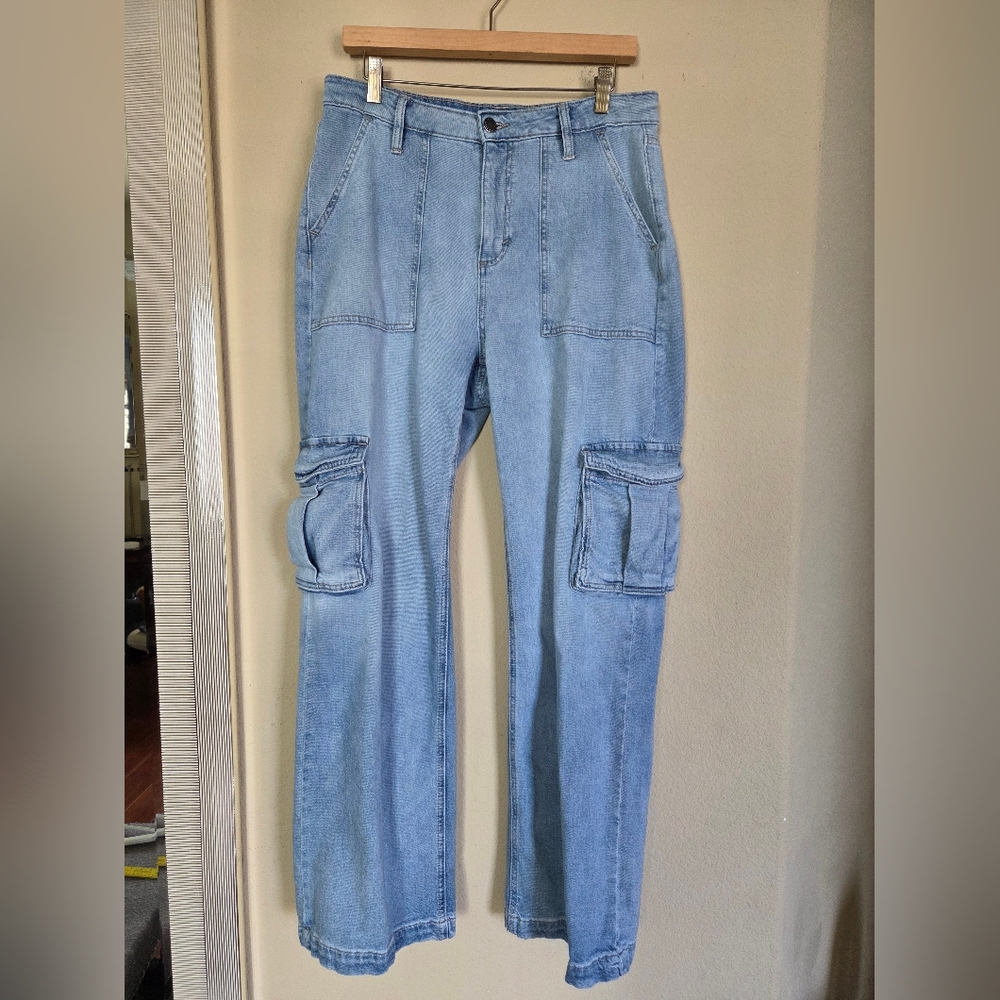 On 34th Wide Leg Baggy Cargo Jeans